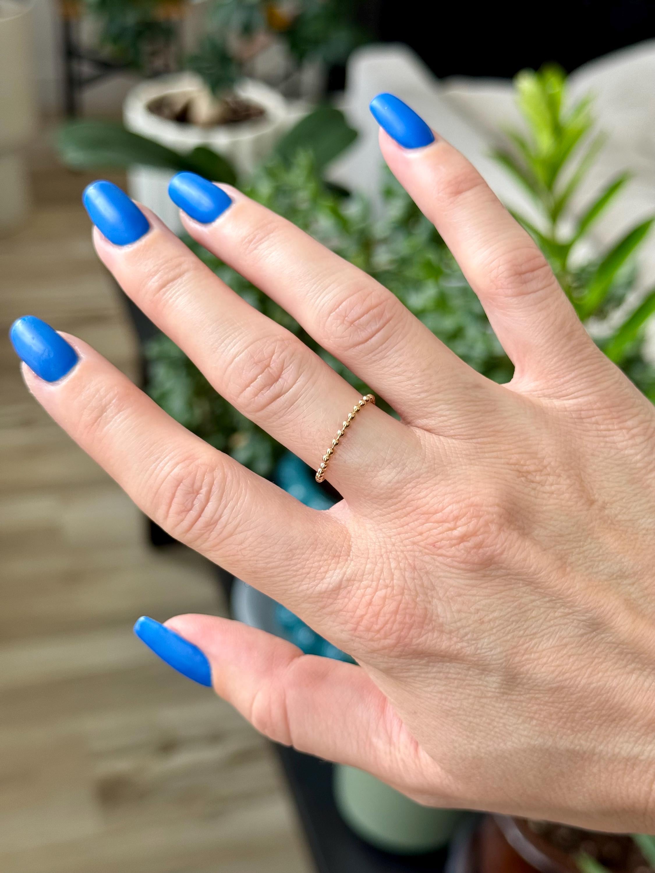 Beaded Chain Ring