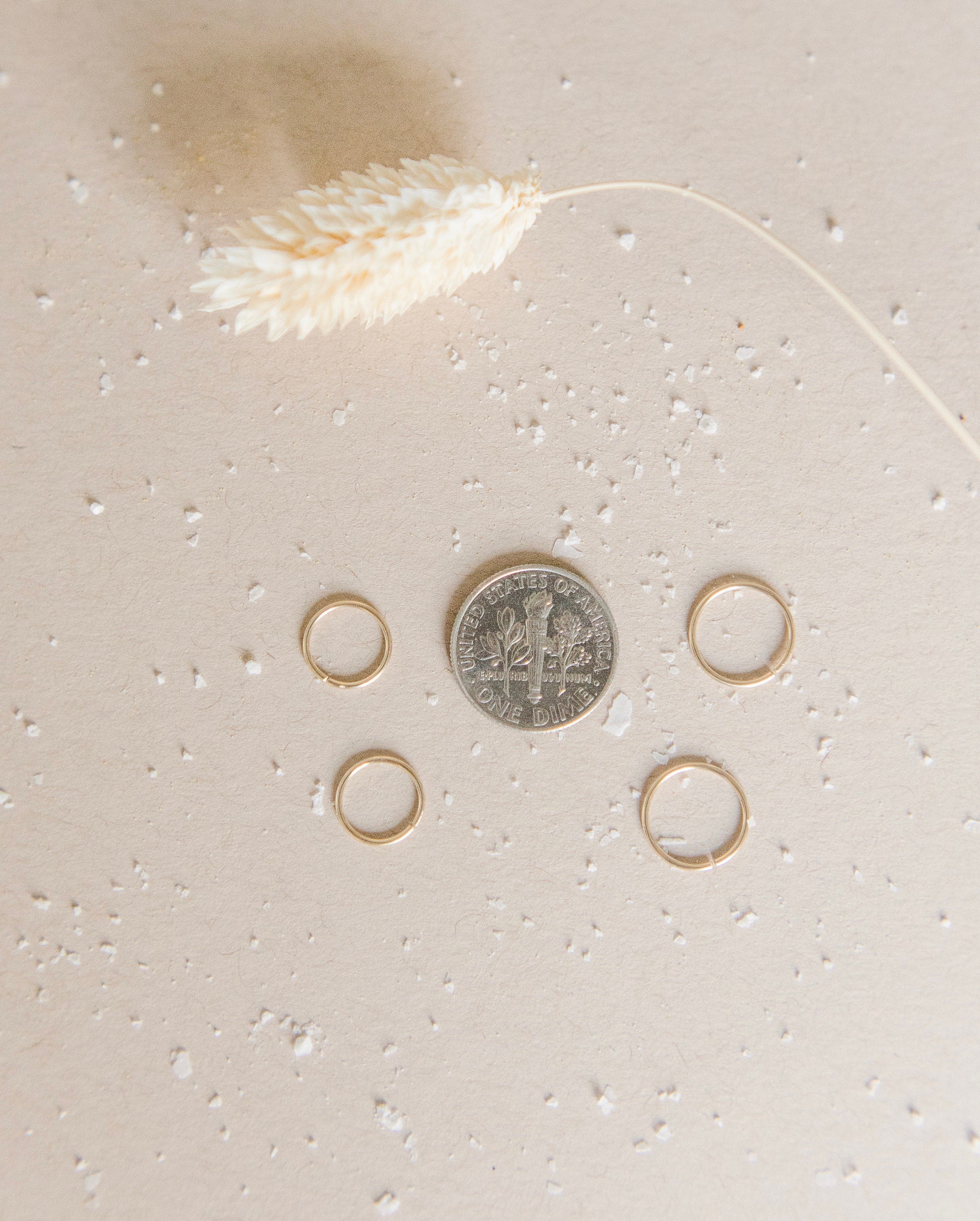 Backless Round Wire Hoop Earrings