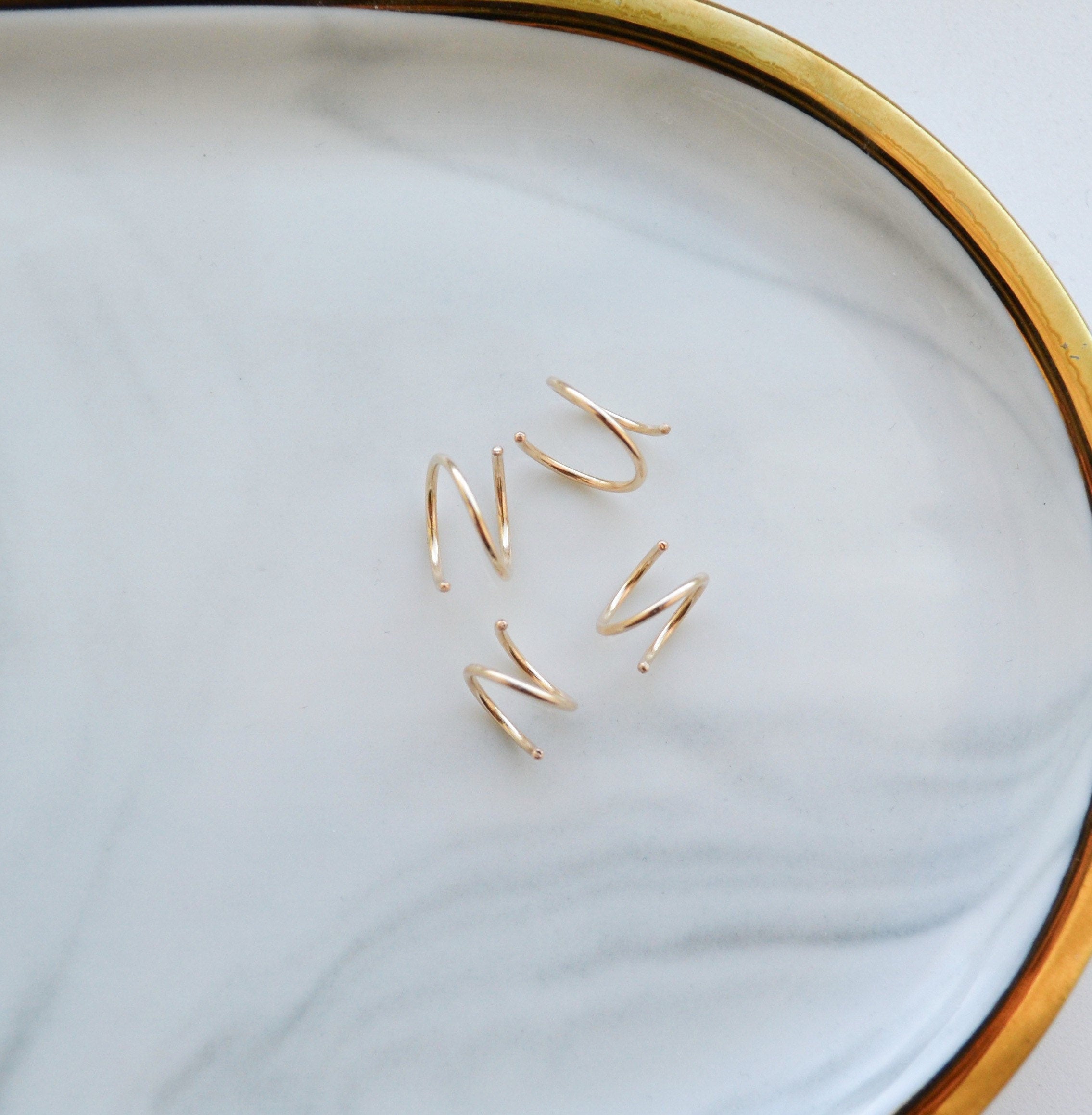 Spiral Hoop Earrings