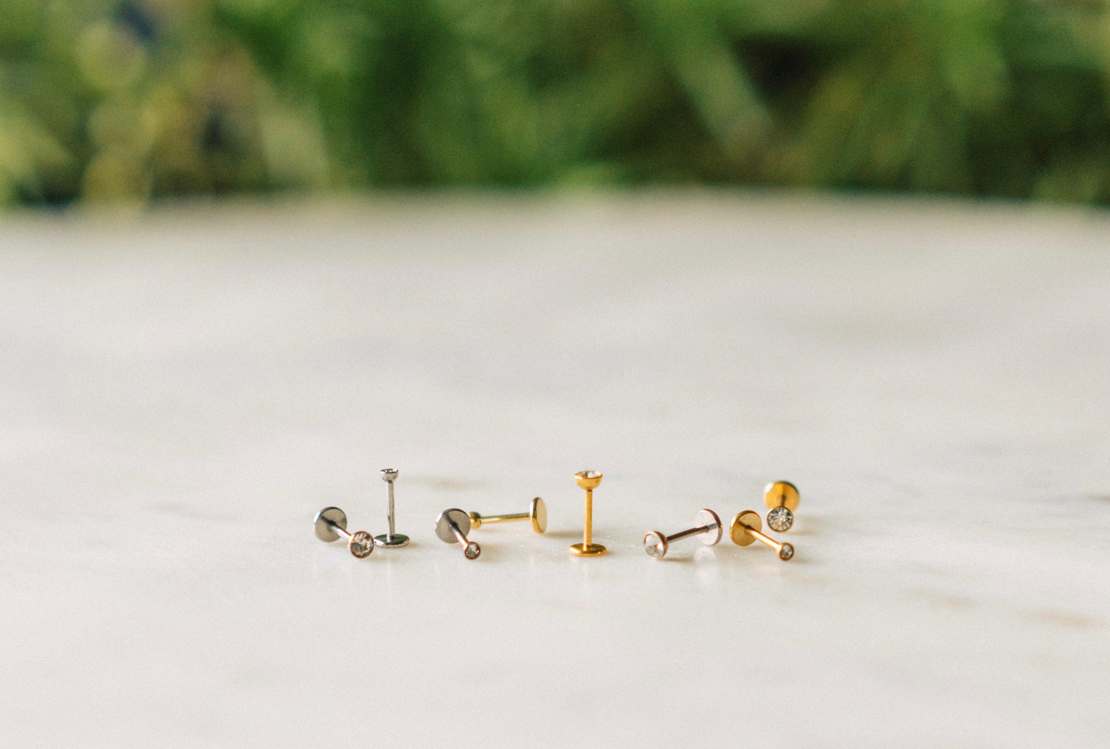 Cupped Diamond Flat Back Stud