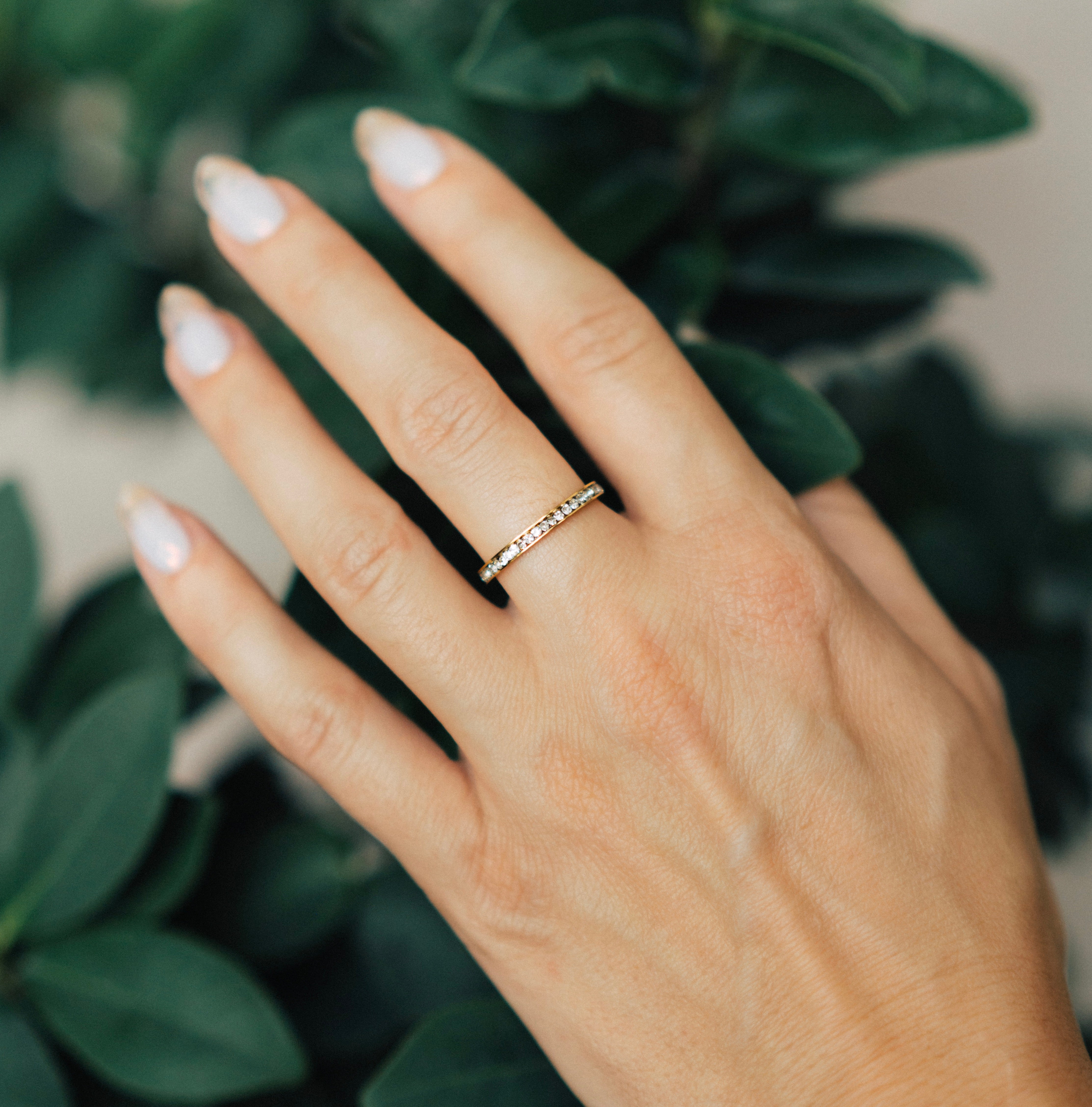 Diamond Lined Ring