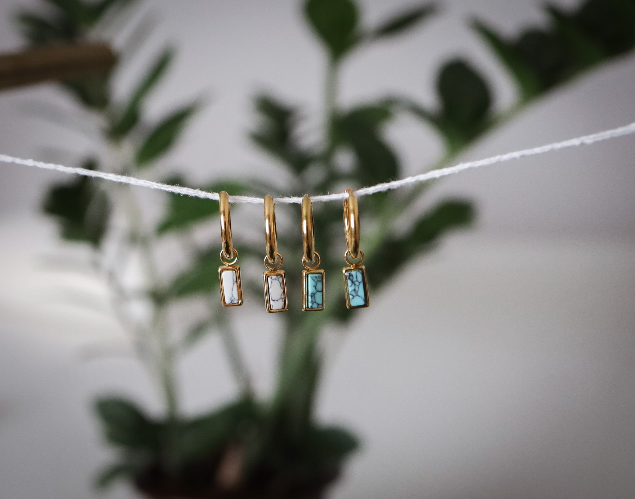 Marbled Charm Earrings