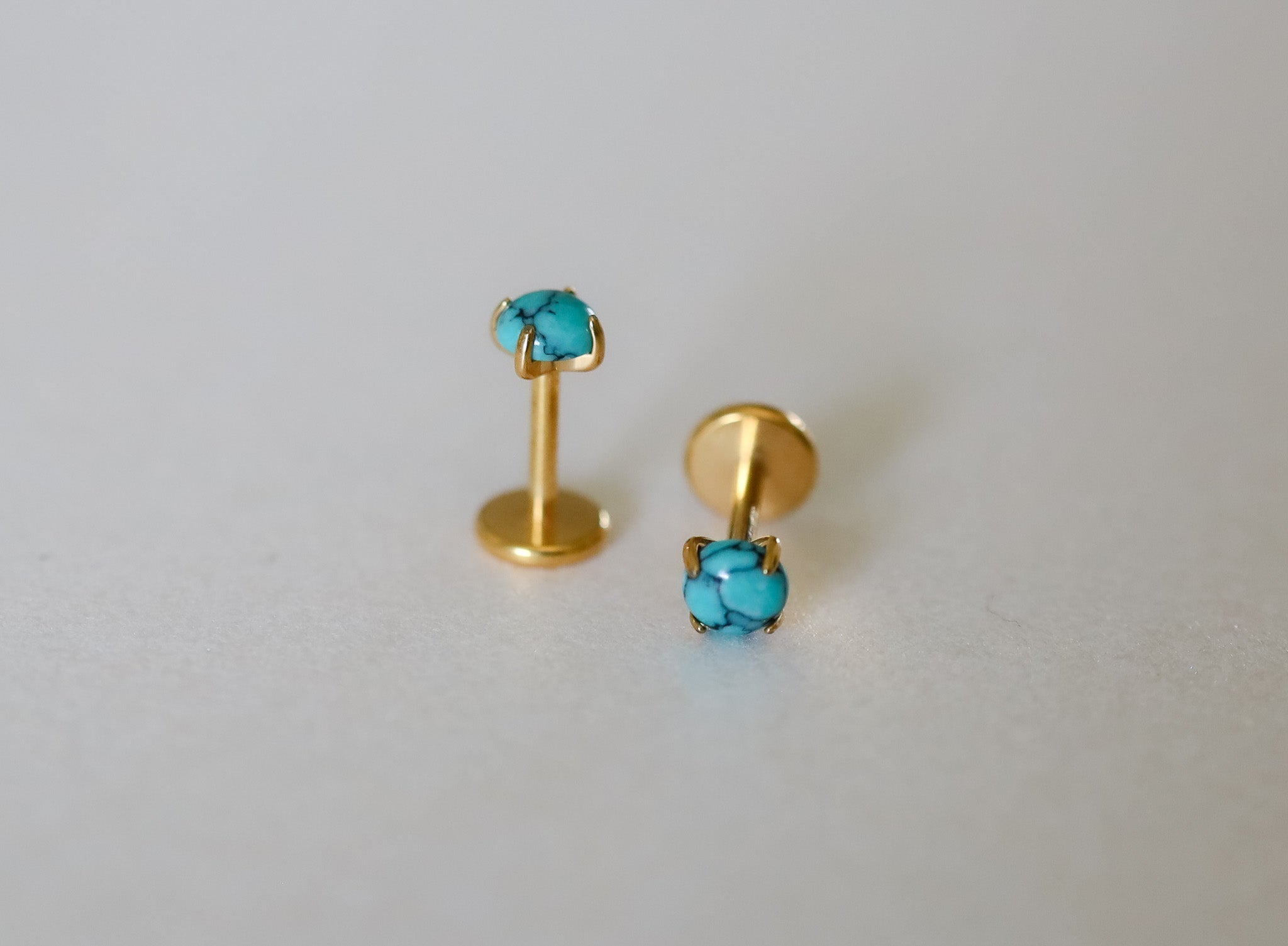 Turquoise Flat Back Studs