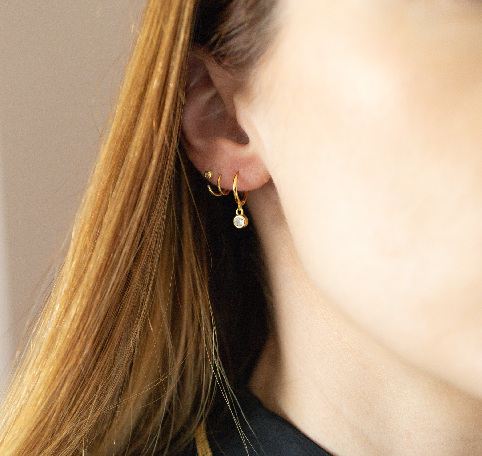 Glam Charm Hoops