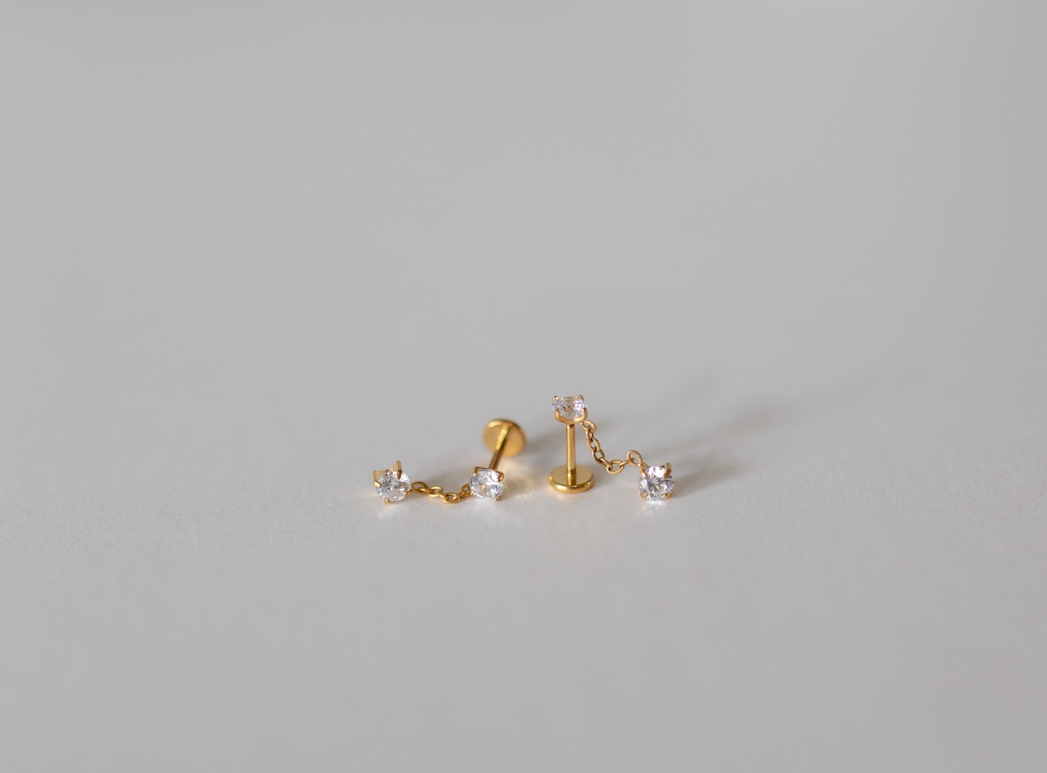 Diamond Drape Flat Back Studs