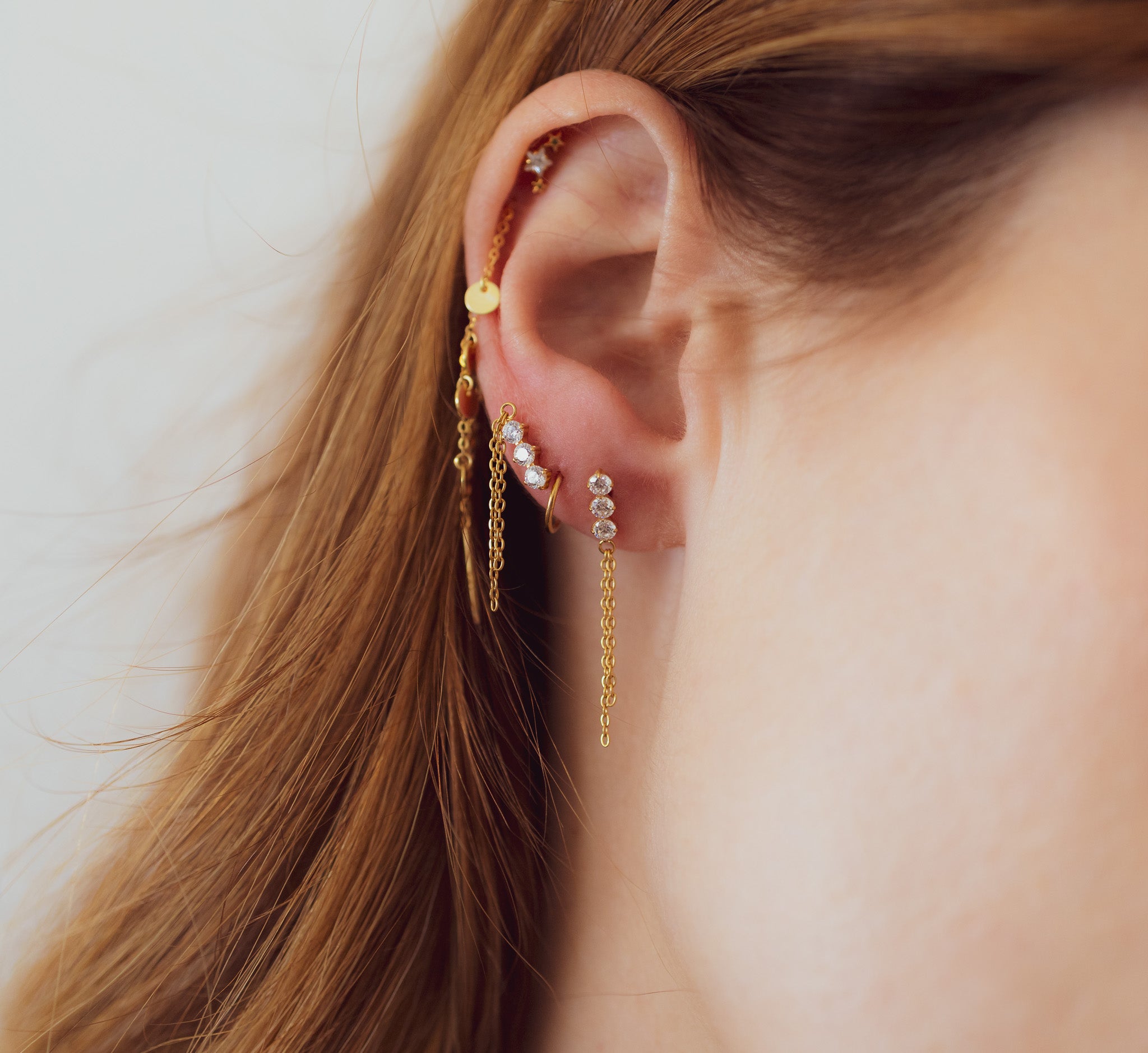 Tassel Diamond Flat Back Studs