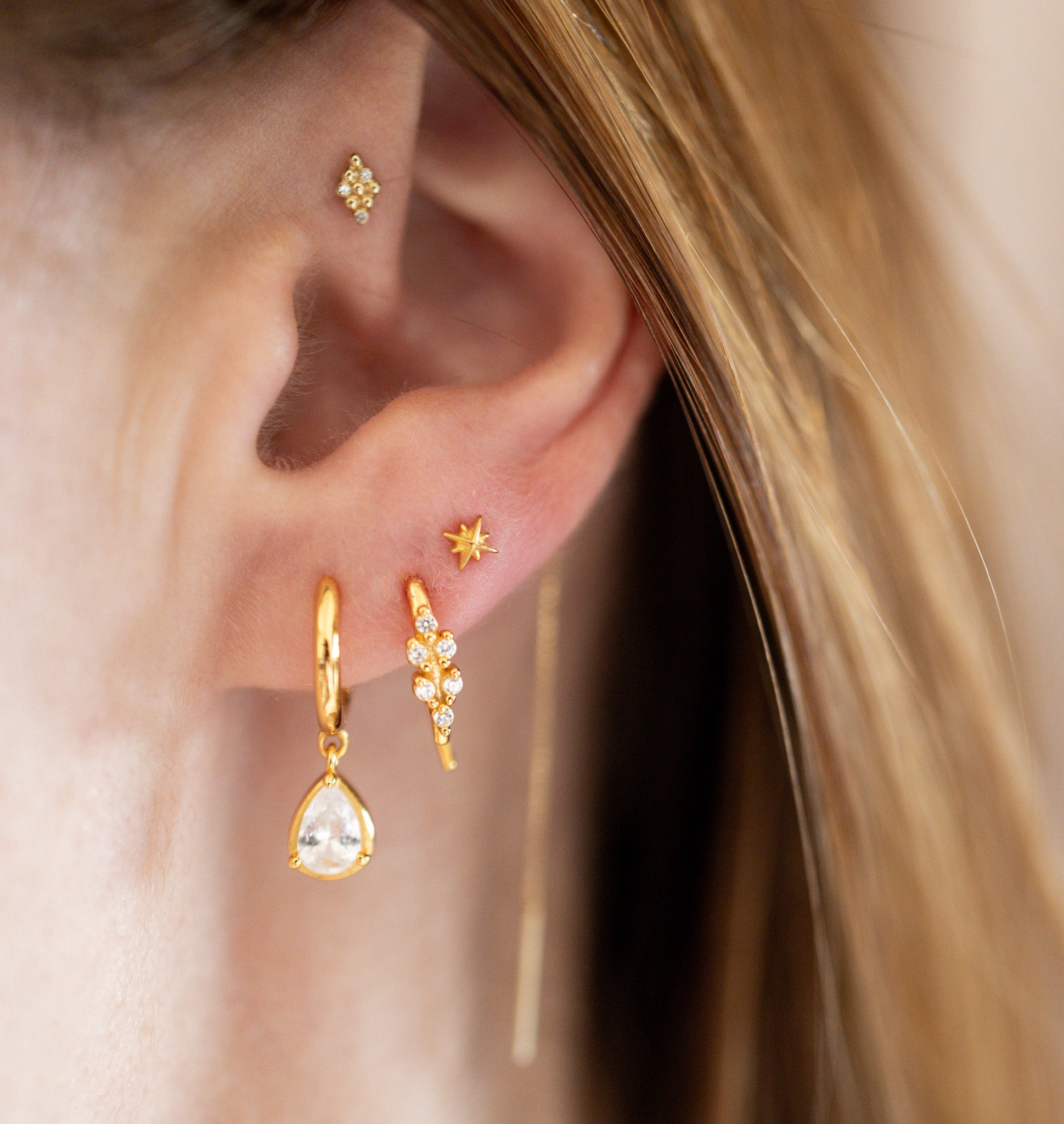 Tiny Star Flat Back Studs