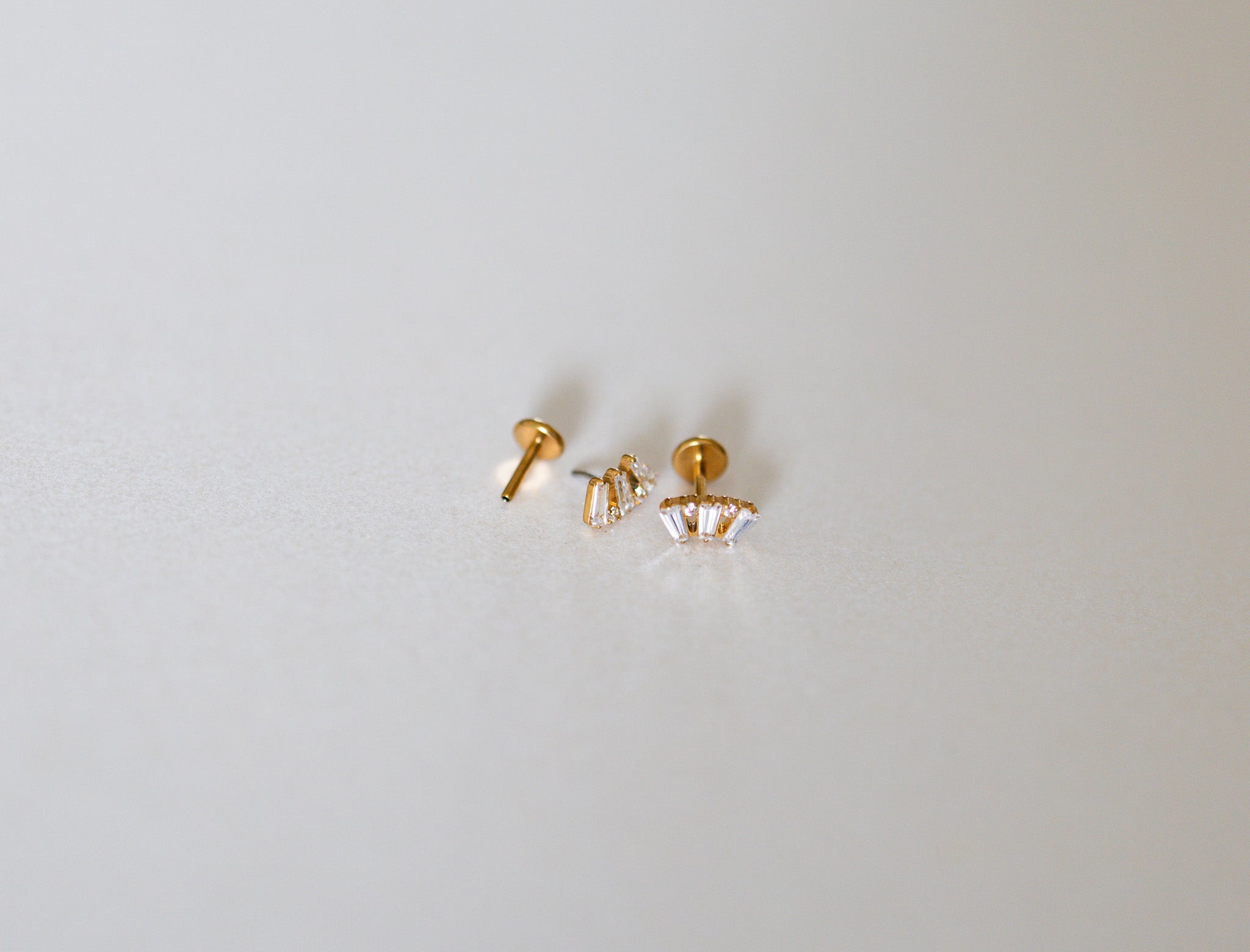 Fan Diamond Flat Back Studs
