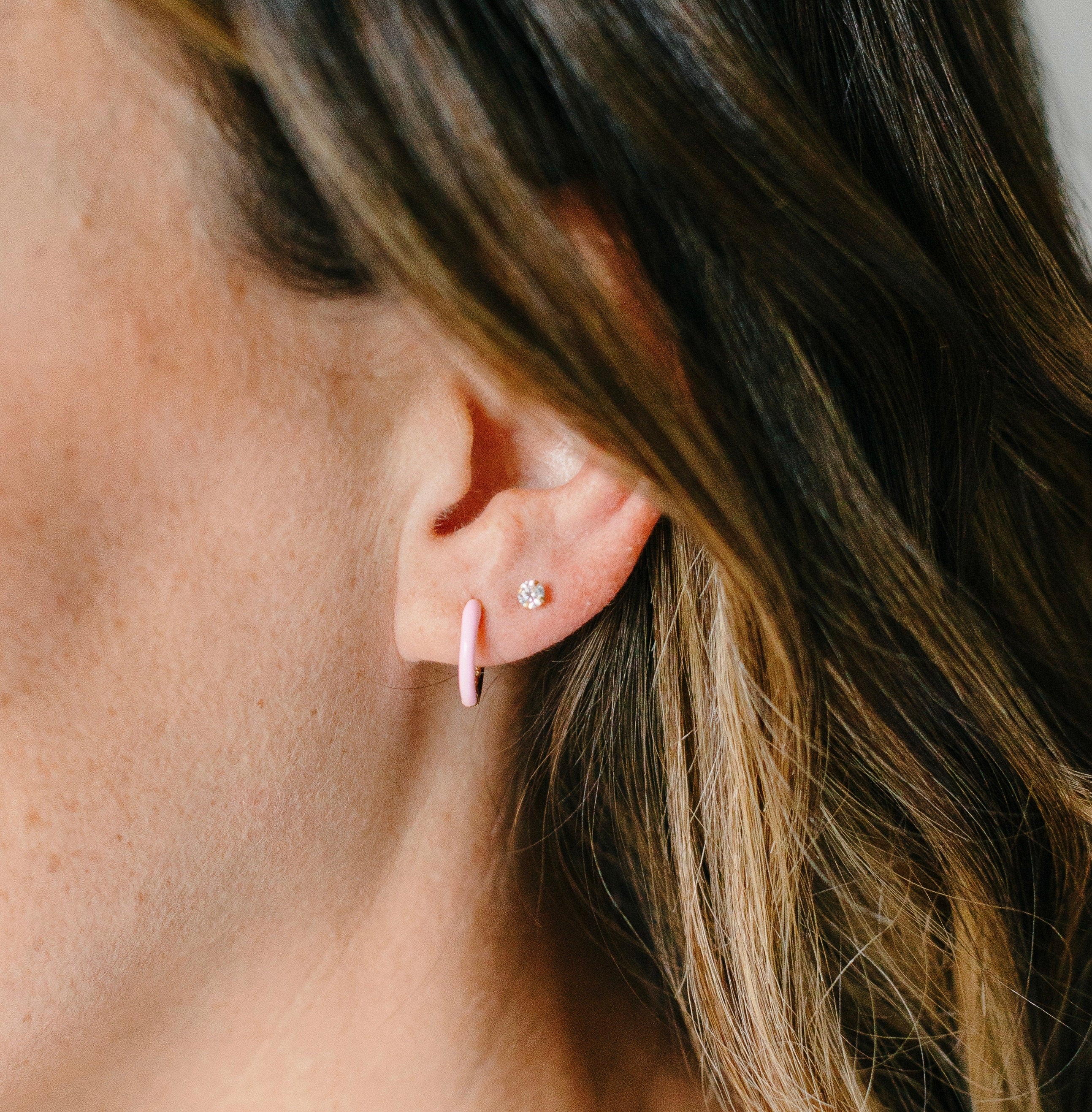 Pronged Diamond Flat Back Studs