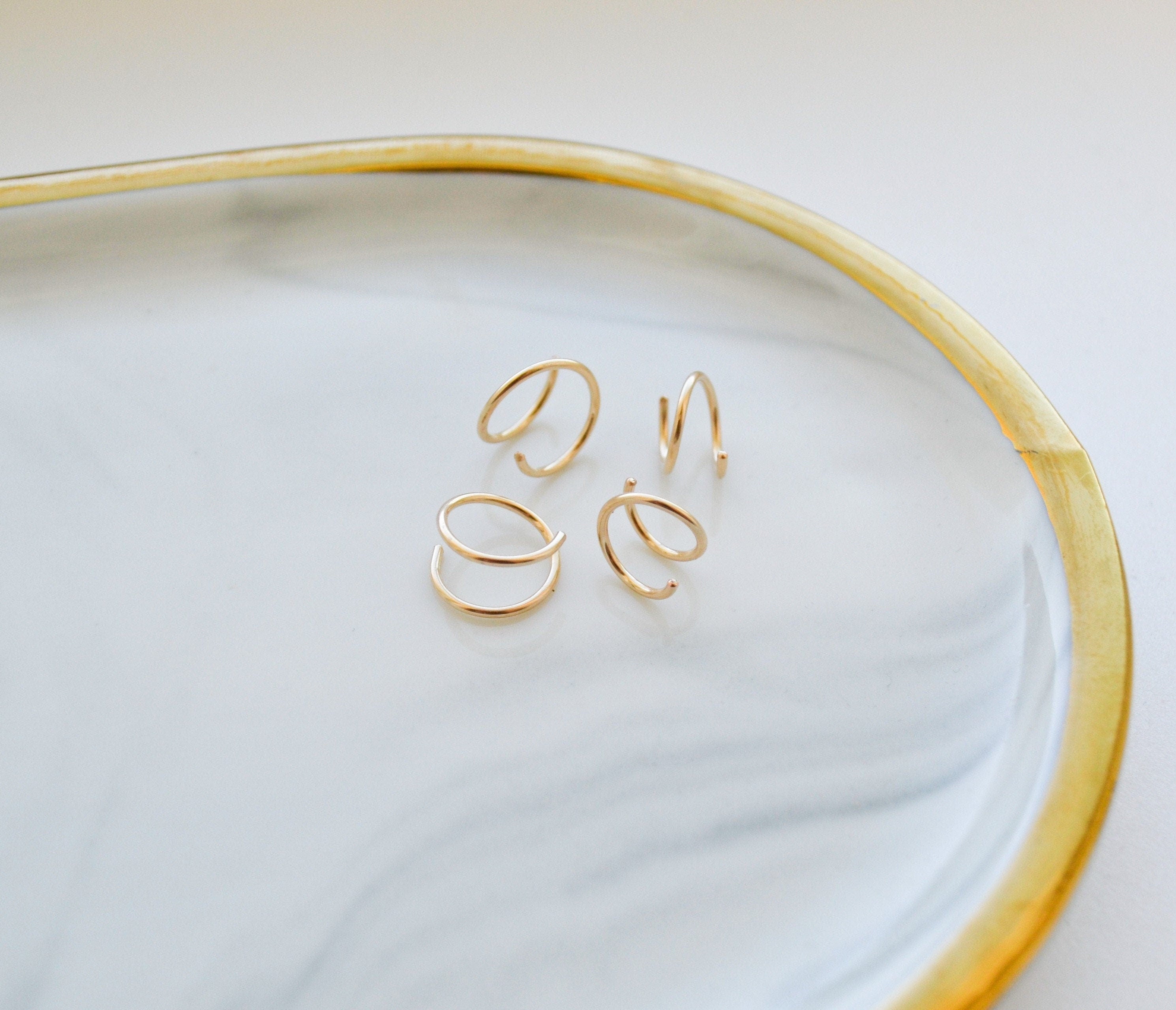 Spiral Hoop Earrings