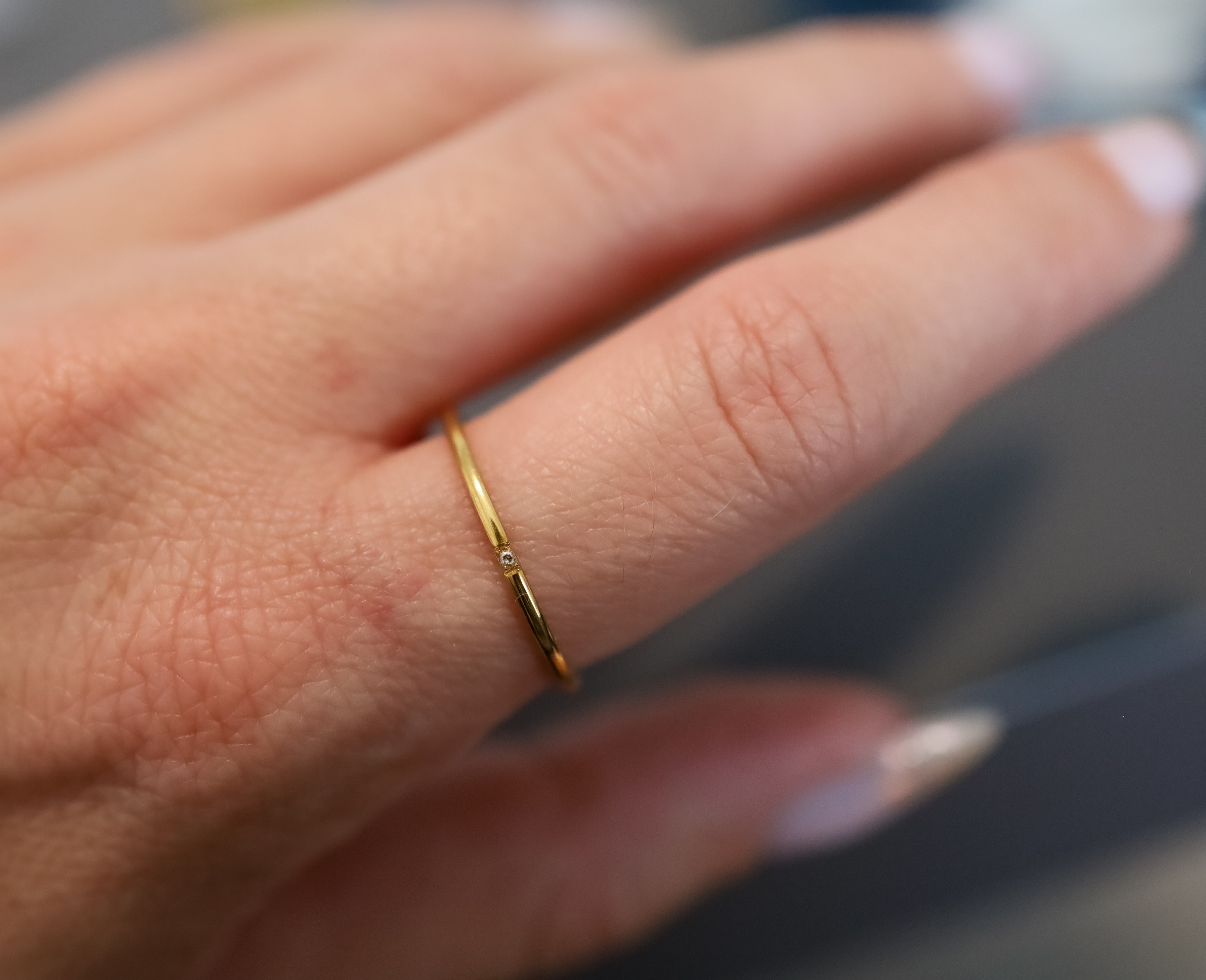 Tiny Diamond Ring