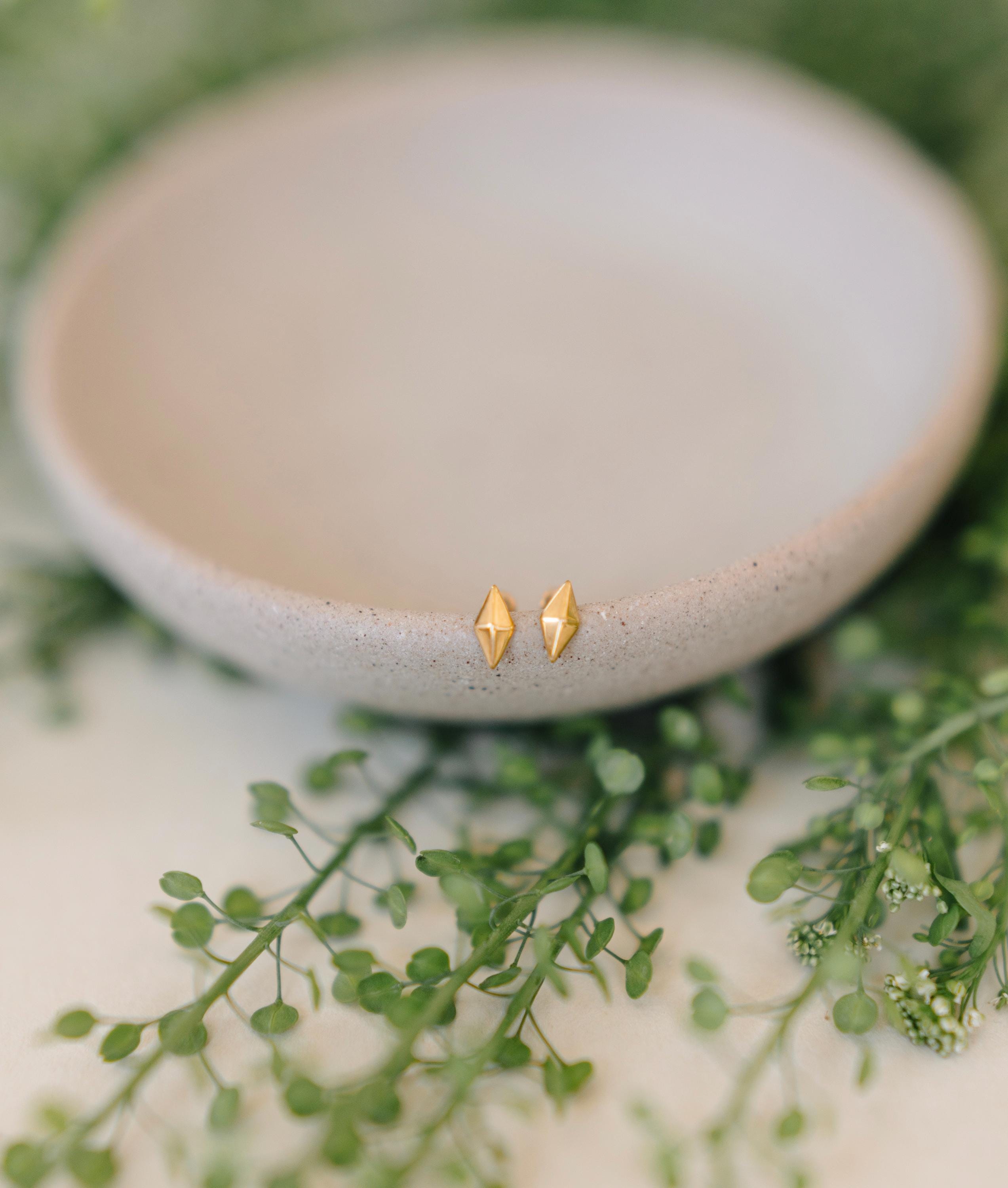 Geometric Flat Back Studs