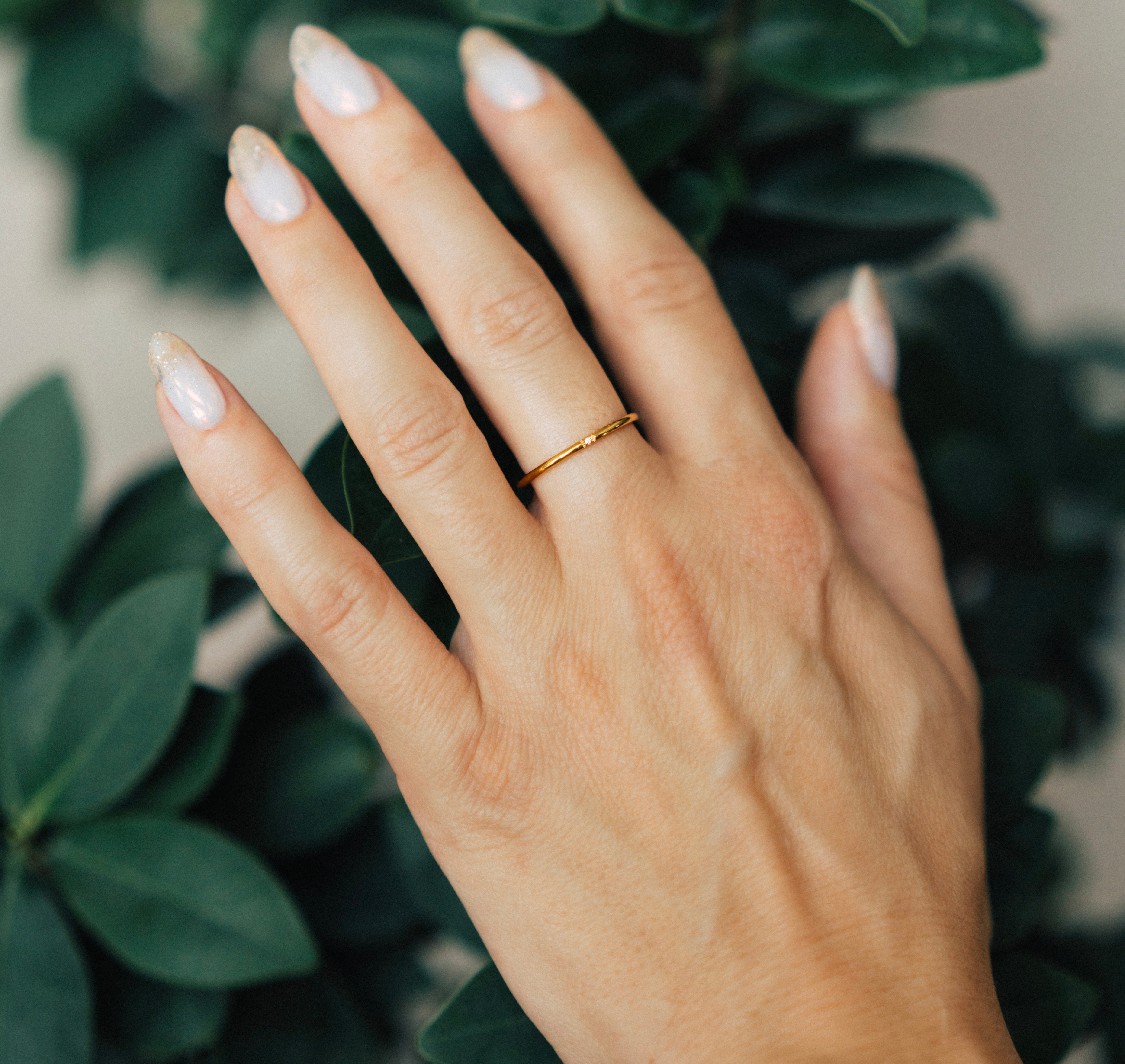 Tiny Diamond Ring