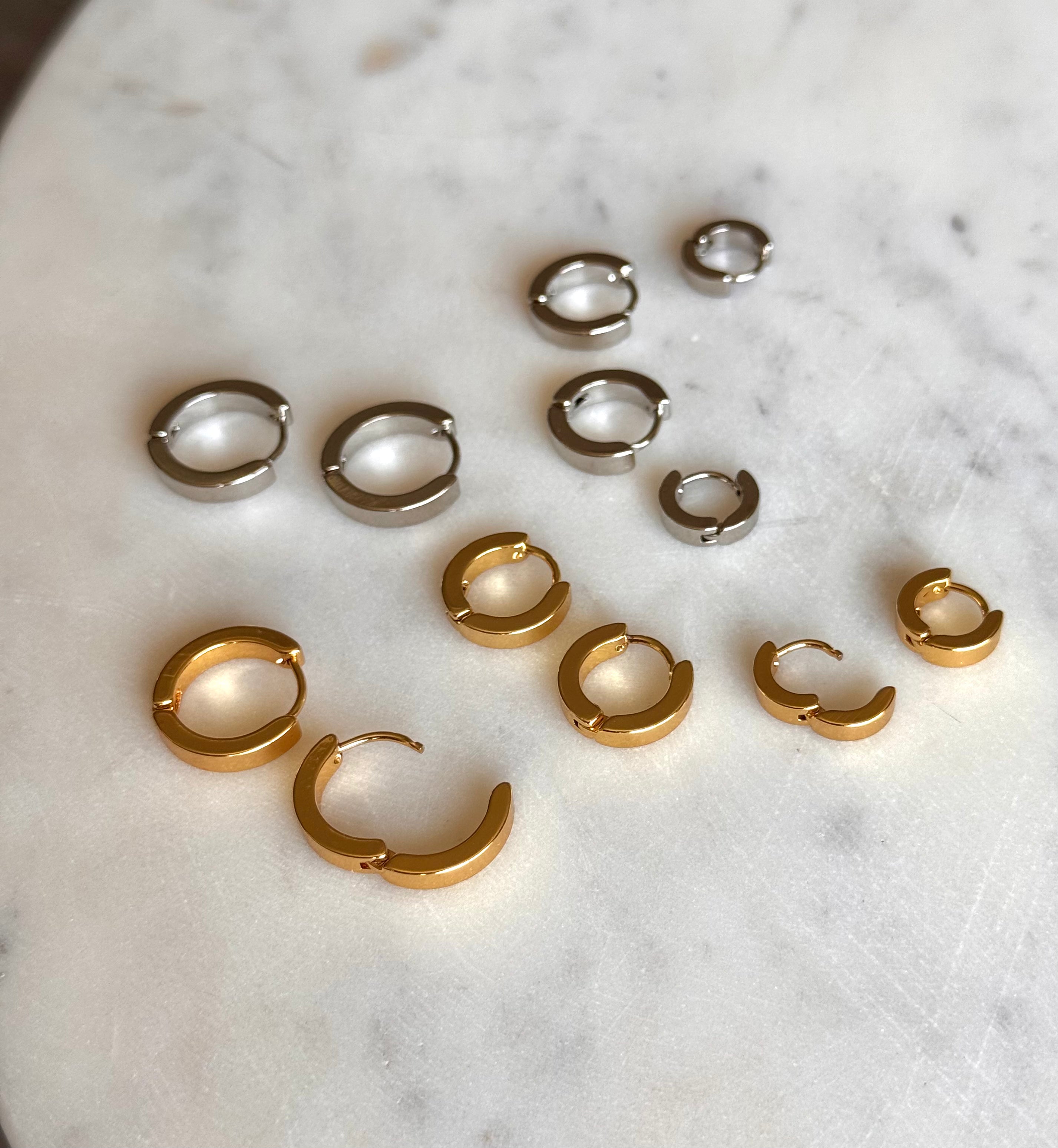 Modern Hoop Earrings