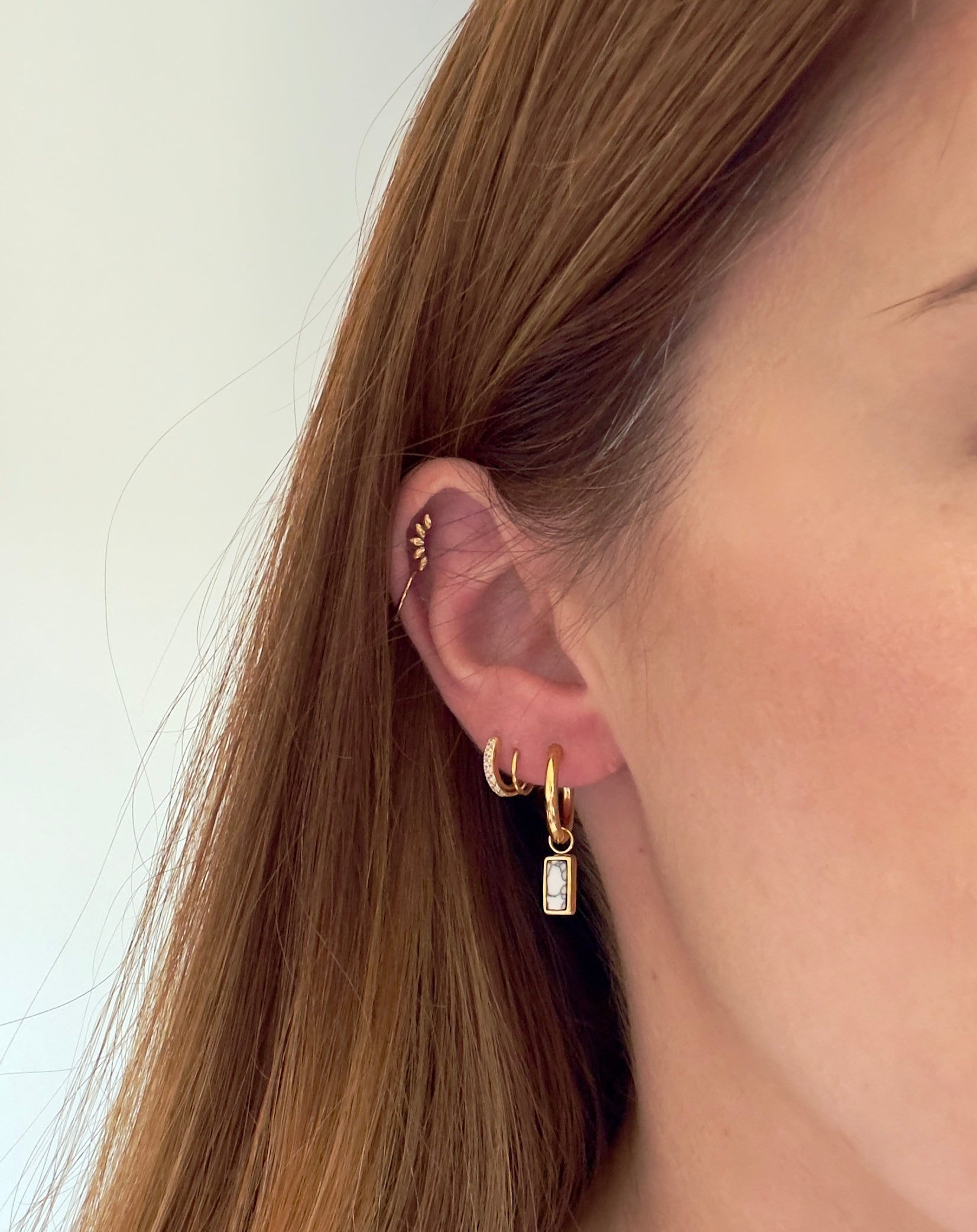 Marbled Charm Earrings