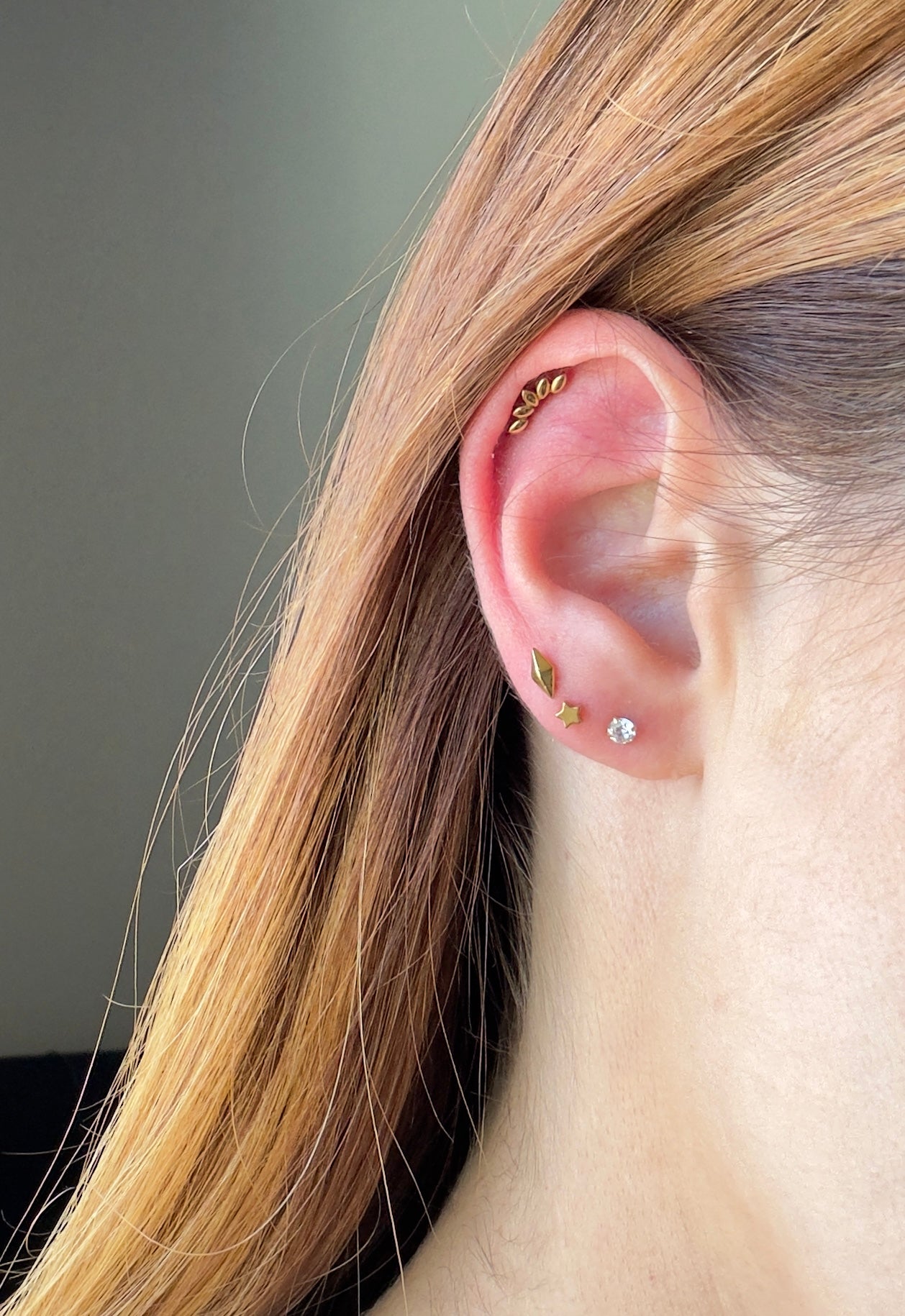 Diamond Flat Back Studs