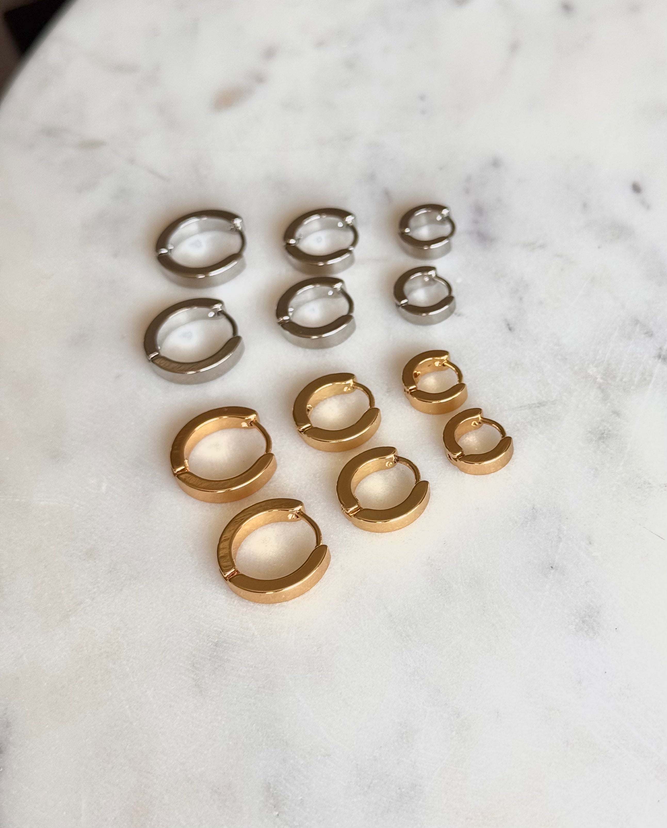 Modern Hoop Earrings