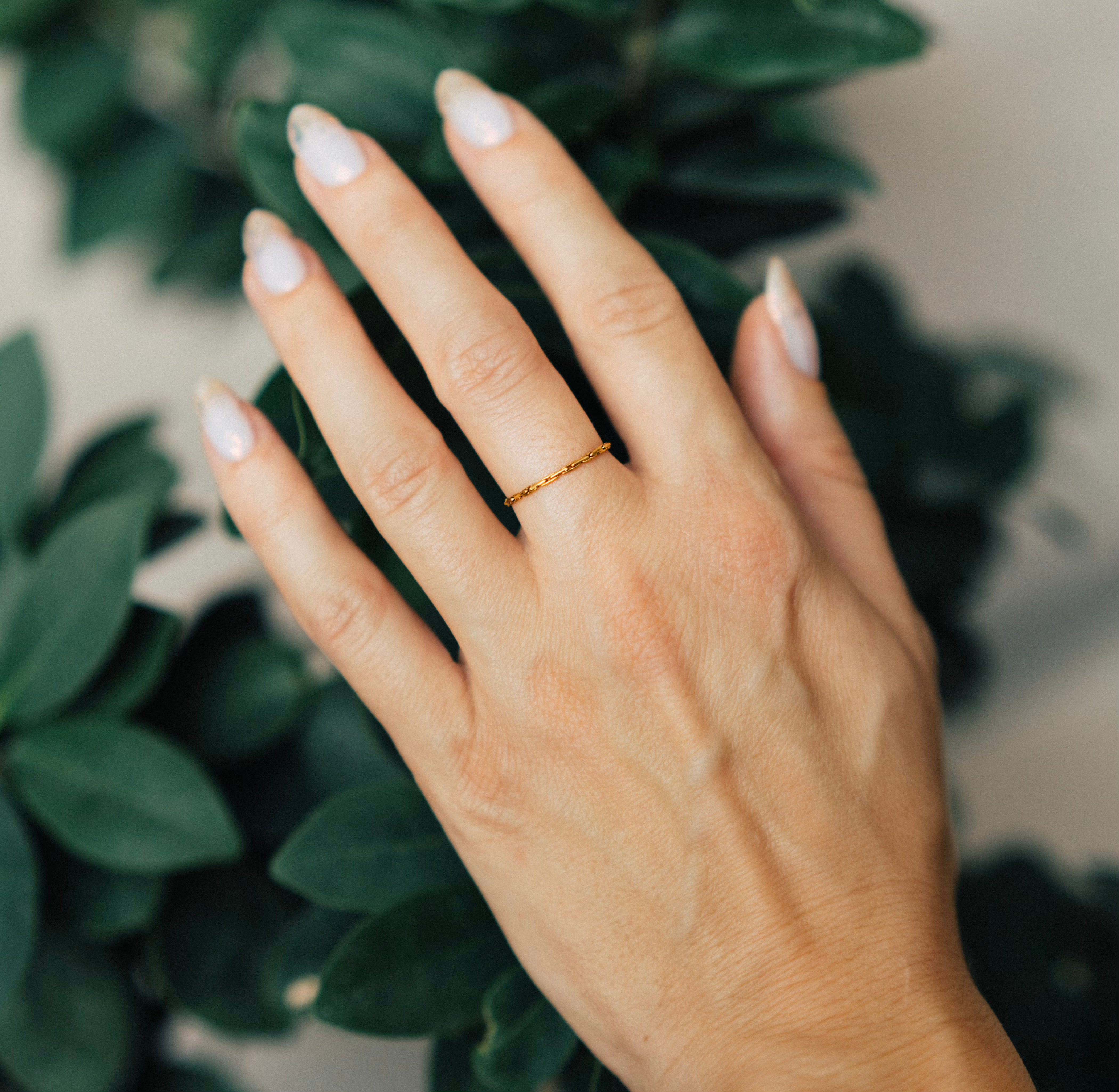 Textured Stacking Ring