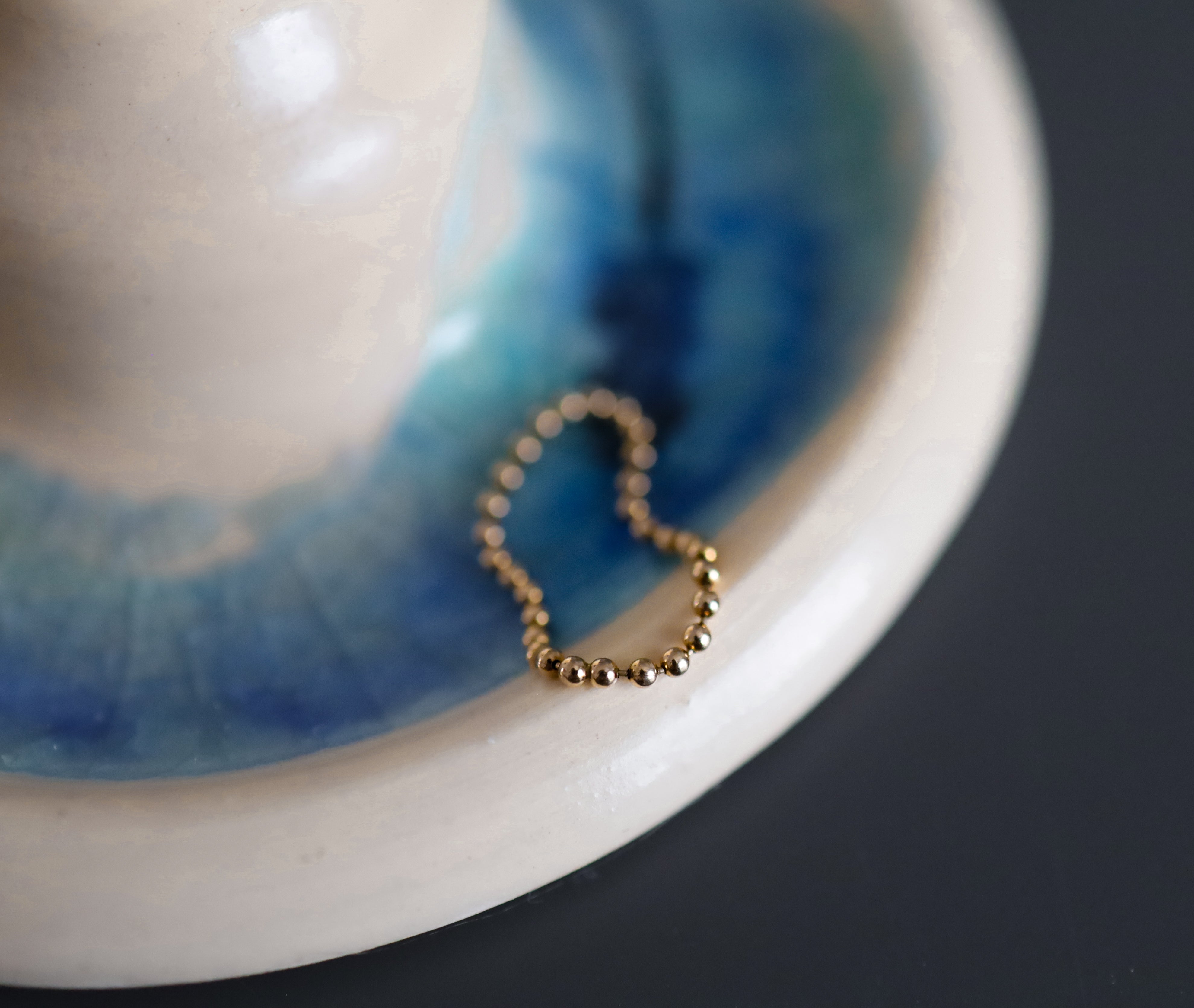Beaded Chain Ring