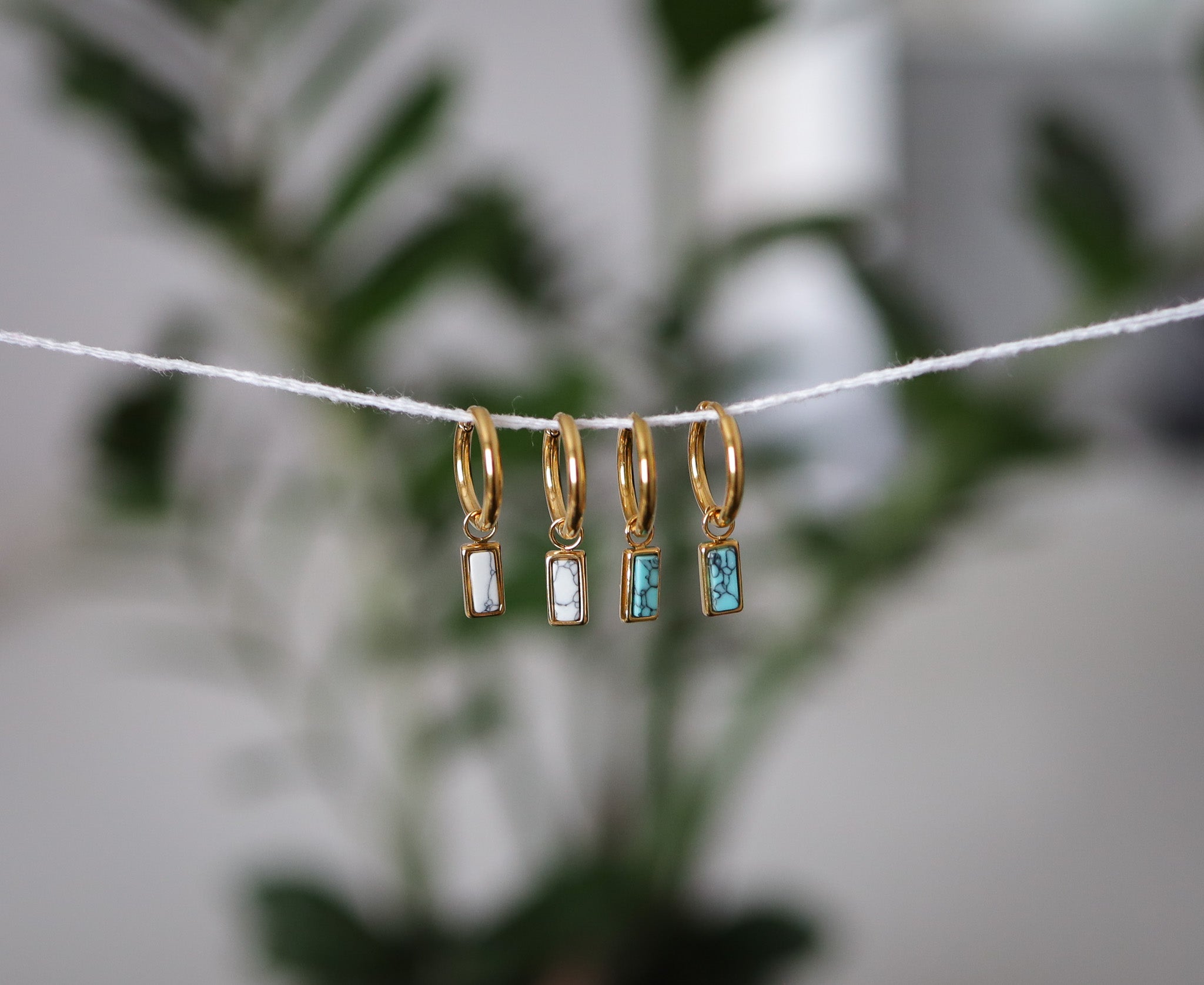 Marbled Charm Earrings