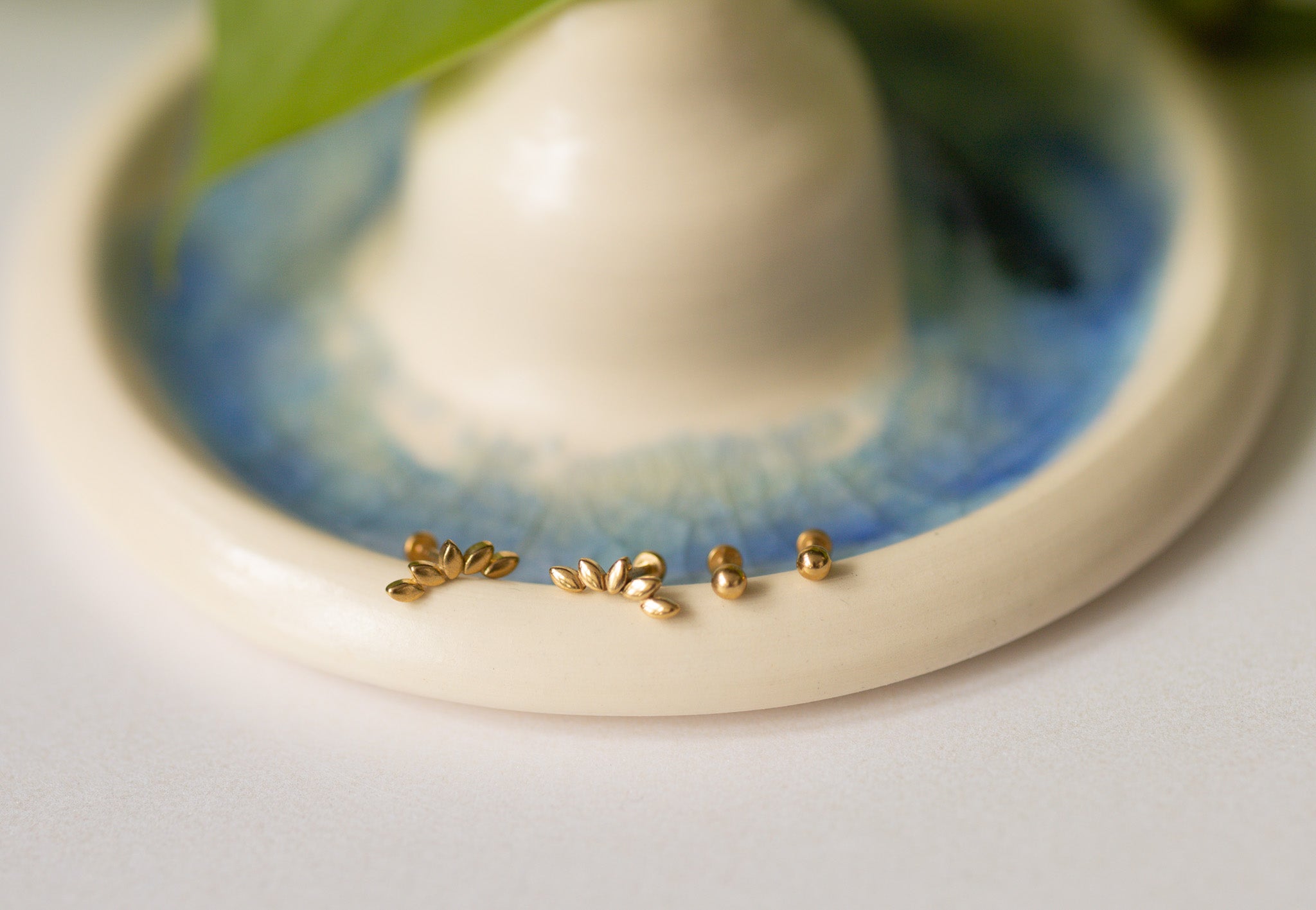 Set ~ Petal and Tiny Ball Flat-Back Studs
