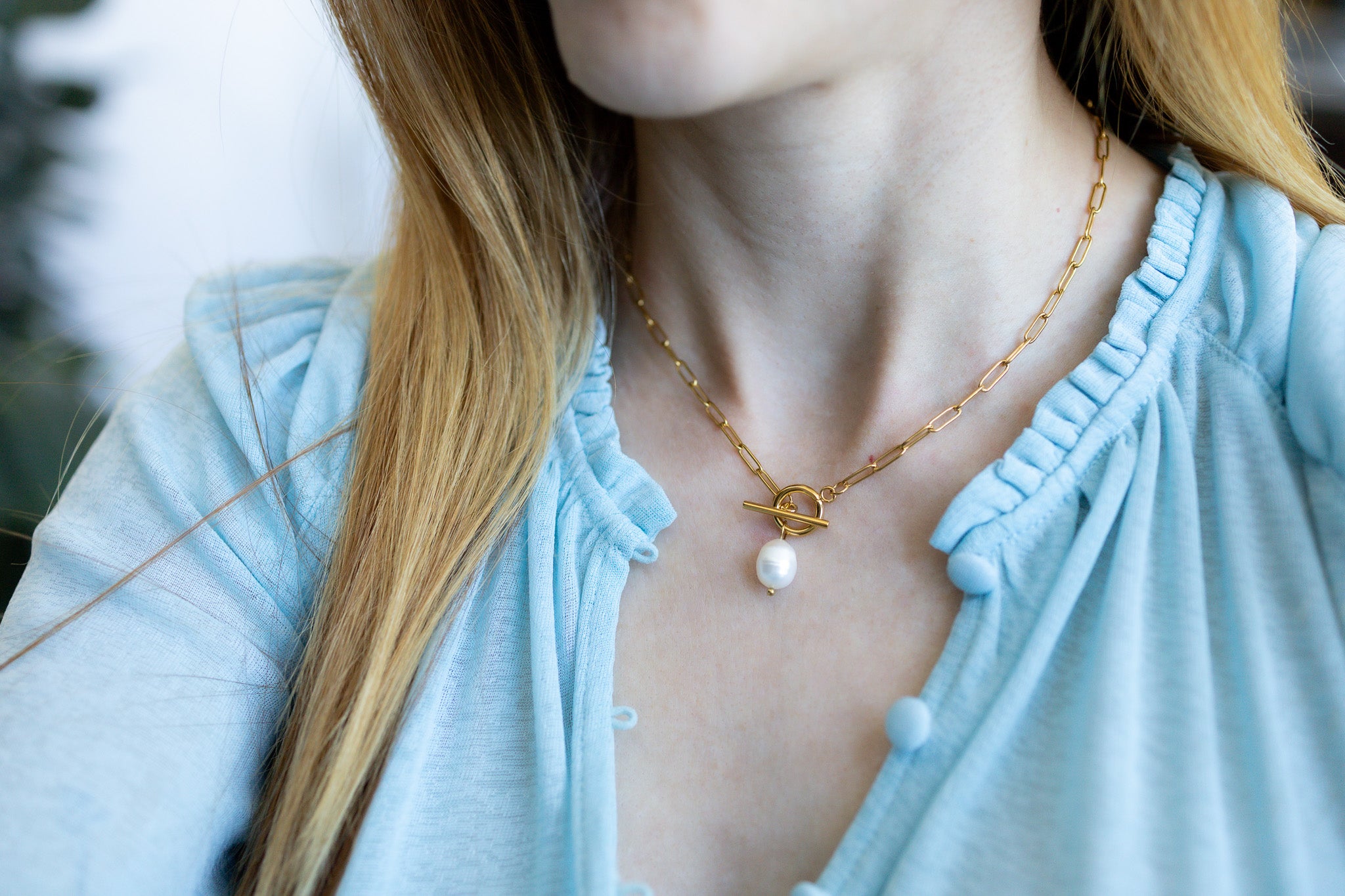 Paperclip Toggle Necklace