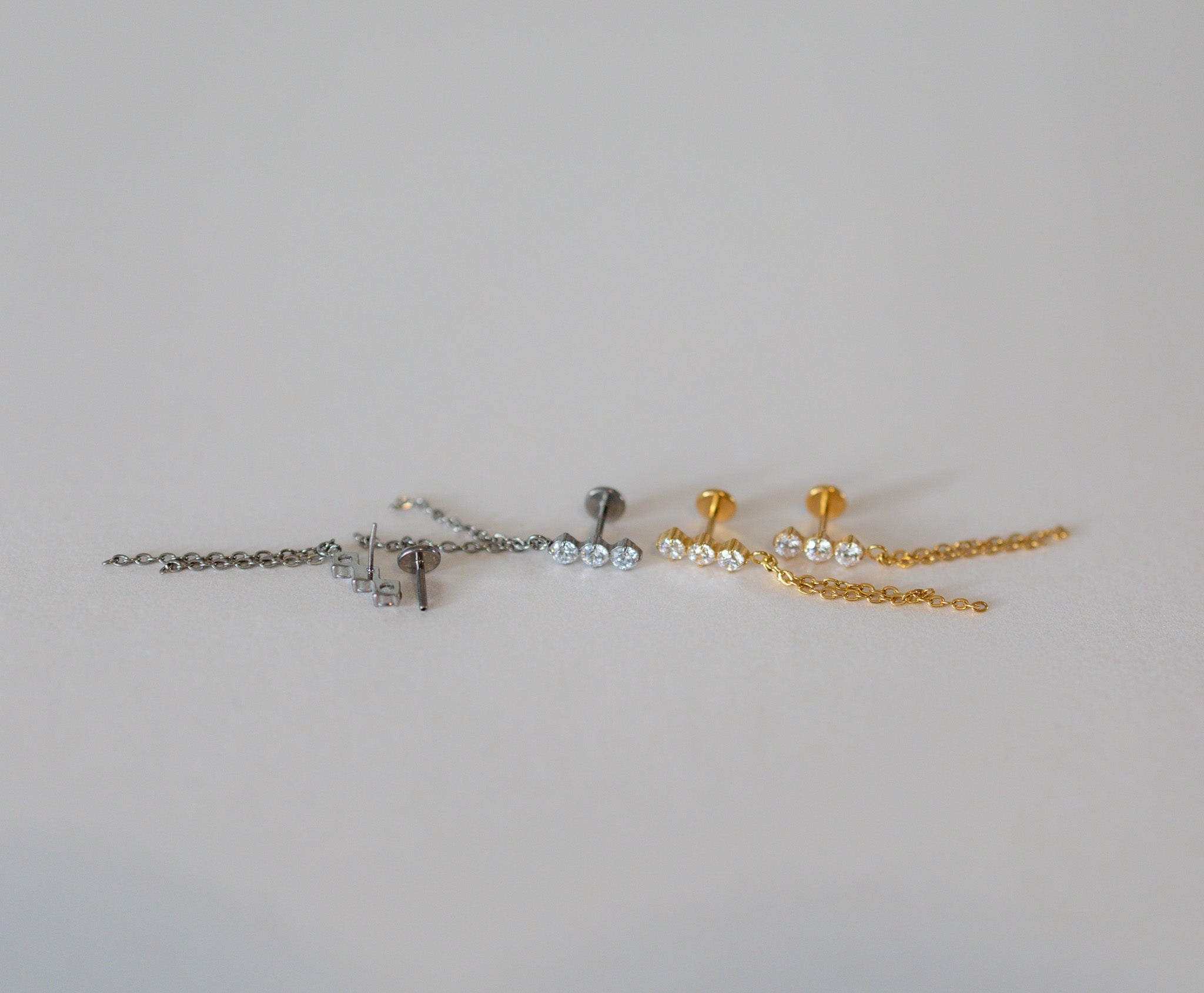 Tassel Diamond Flat Back Studs